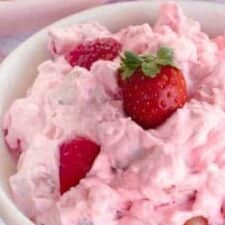 Strawberry Fluff Salad - Shaken Together