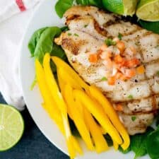 Key Lime Butter Grilled Grouper Fresh from Florida