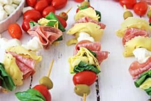 Antipasto Tortellini Skewers - Shaken Together