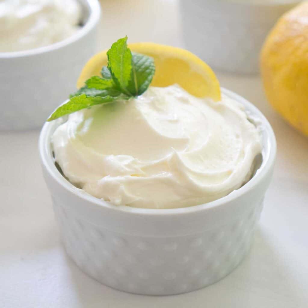 4 Ingredient Lemon Cheesecake Mousse - Shaken Together