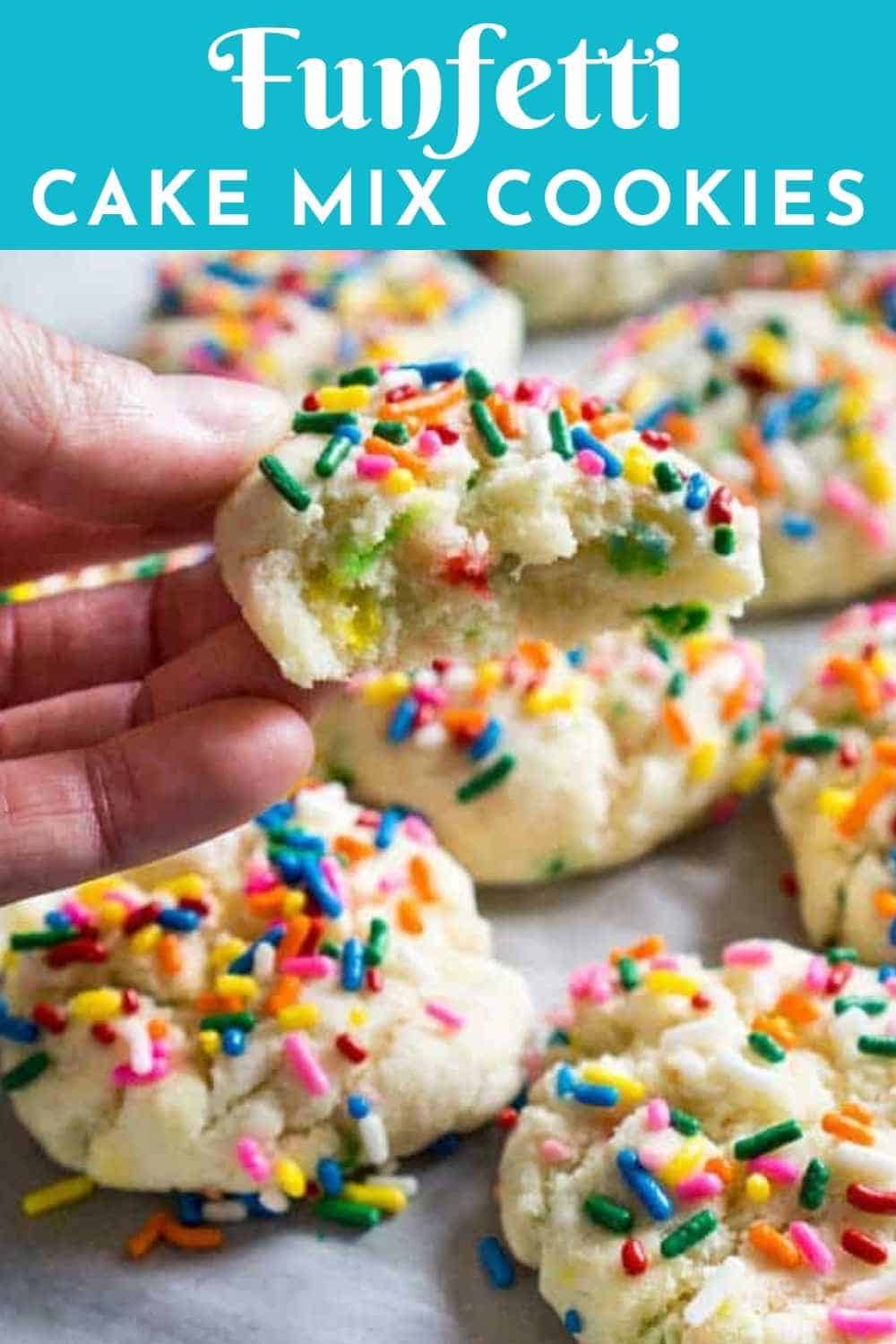 Funfetti Cake Mix Cookies - Shaken Together