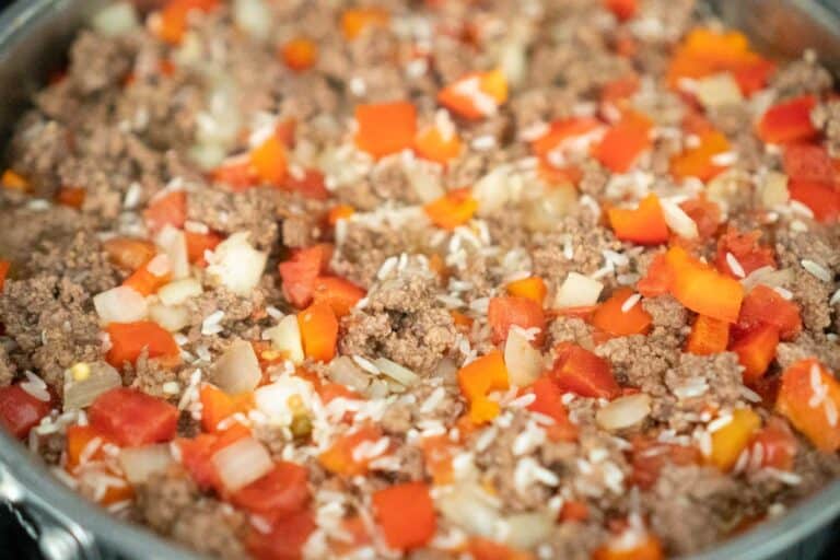 Ground Beef And Rice Skillet Dinner - Shaken Together