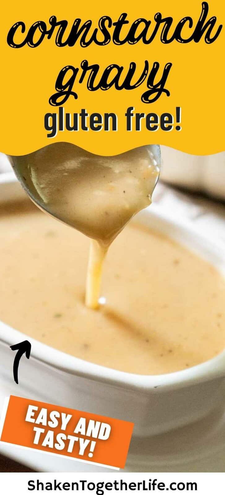 Cornstarch Gravy Shaken Together