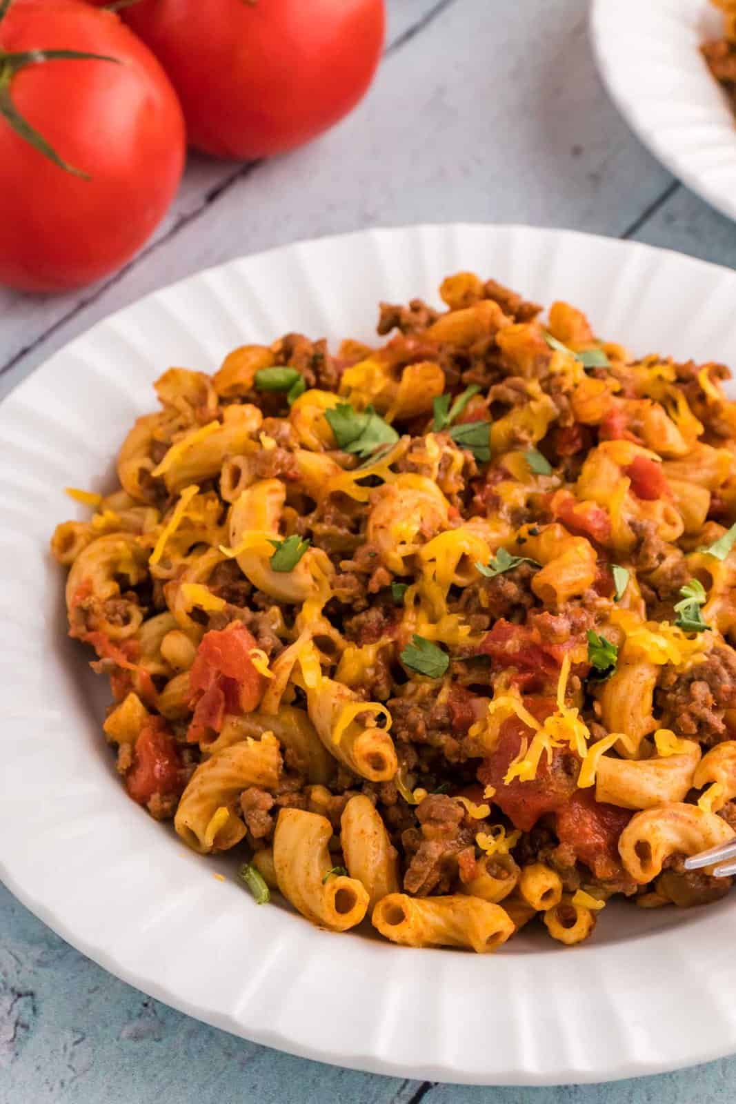 One Pot Taco Macaroni - Shaken Together