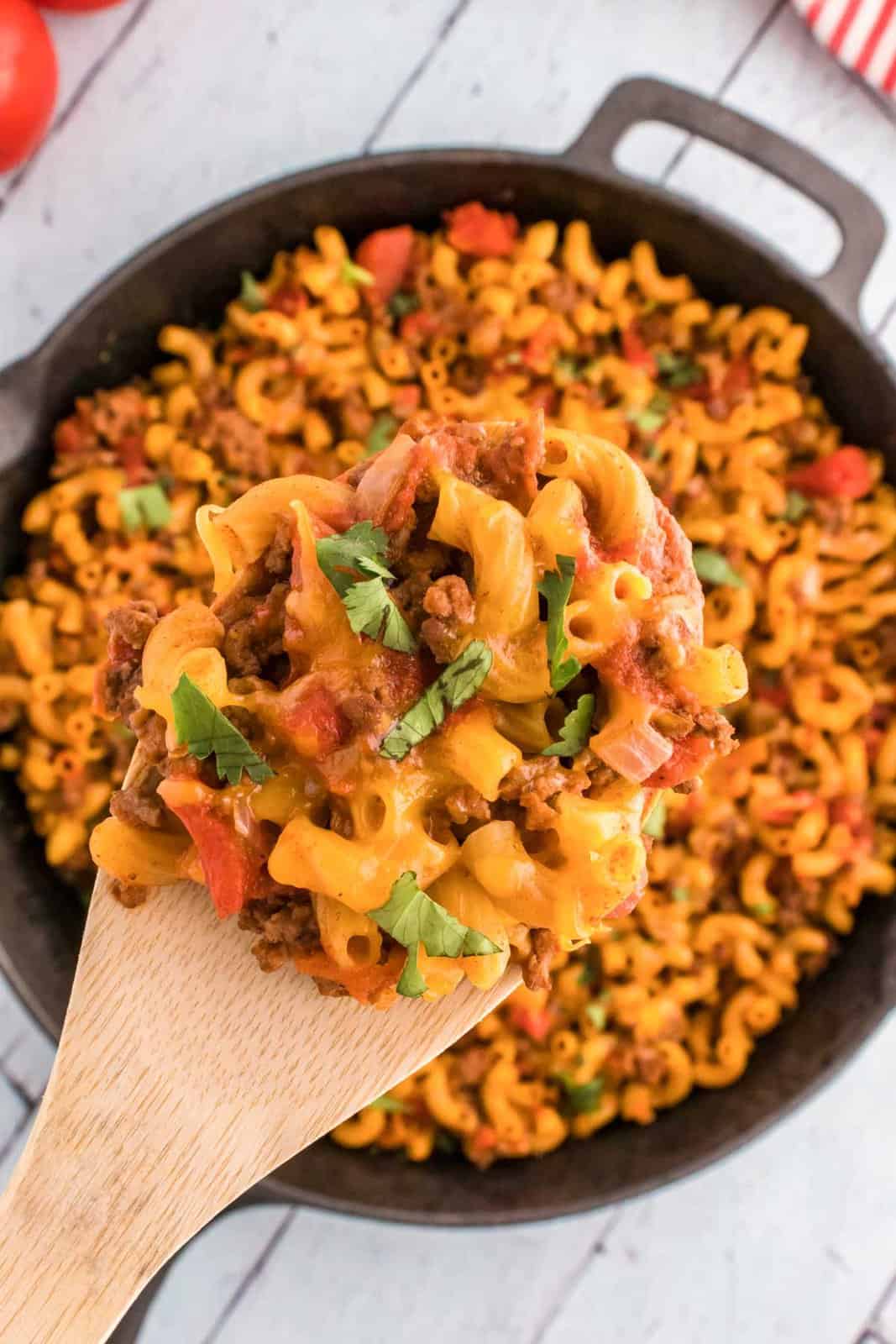 One Pot Taco Macaroni - Shaken Together