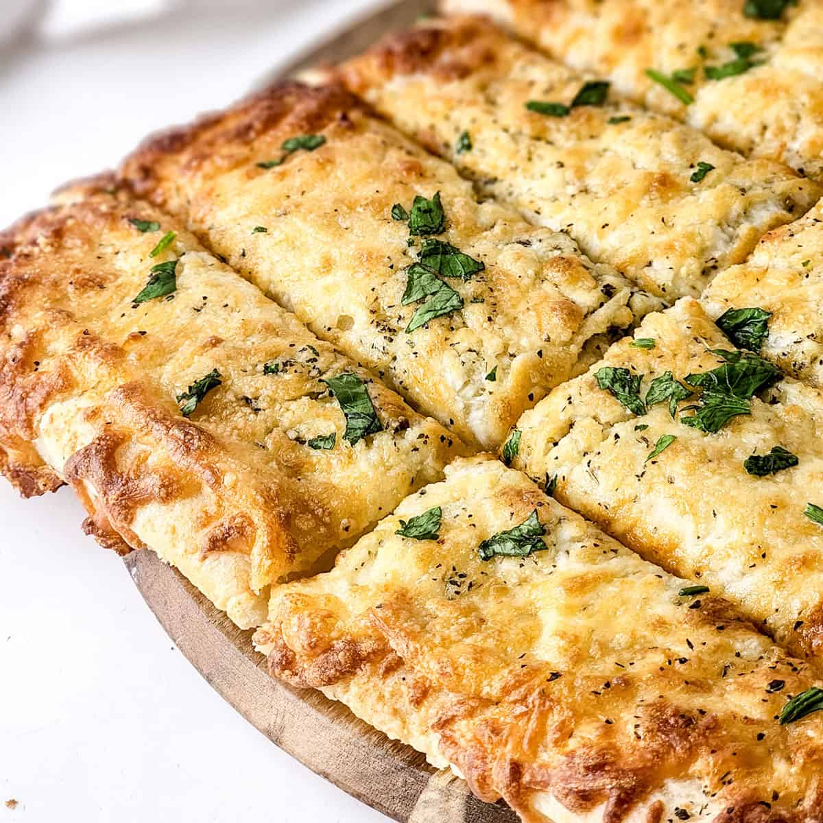 Cheesy Garlic Breadsticks - Shaken Together