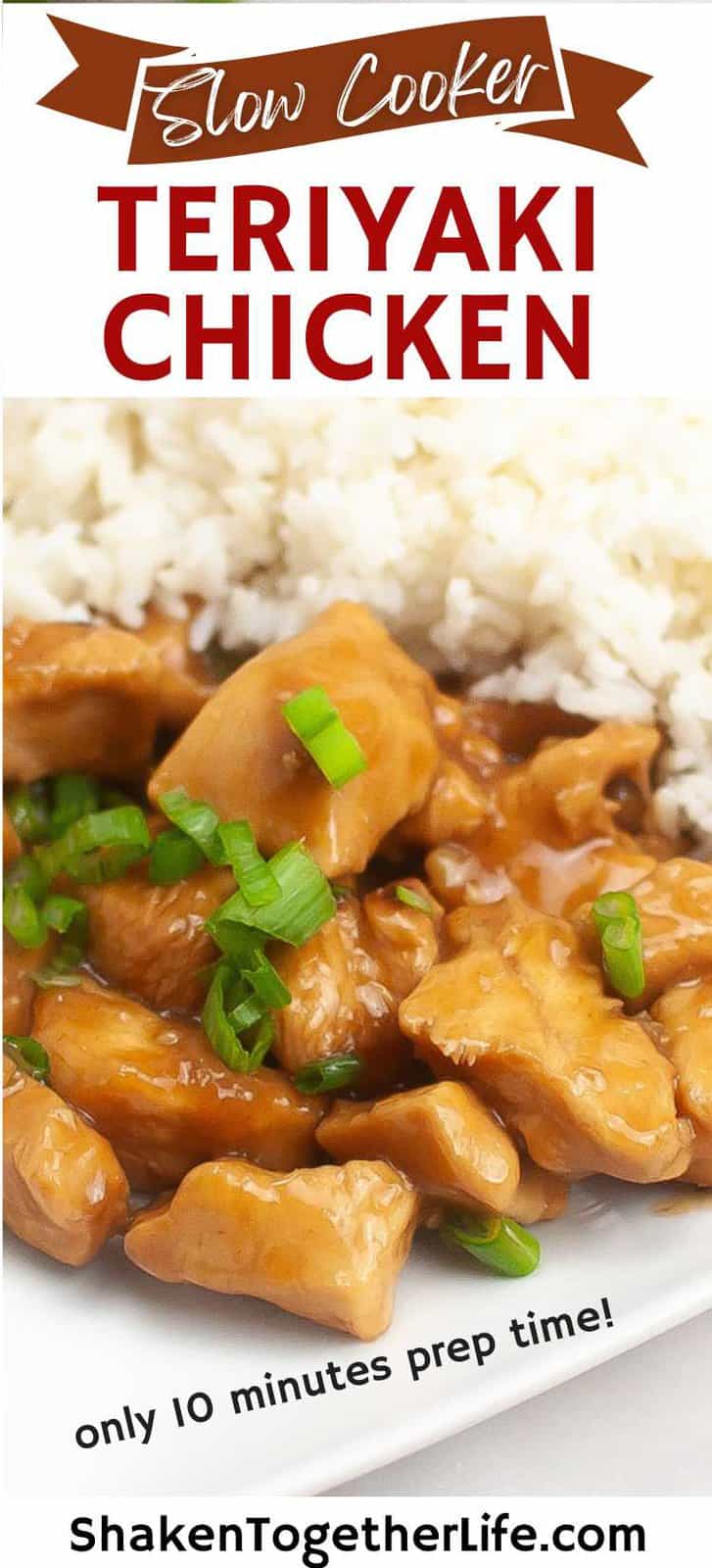 Slow Cooker Teriyaki Chicken - Shaken Together